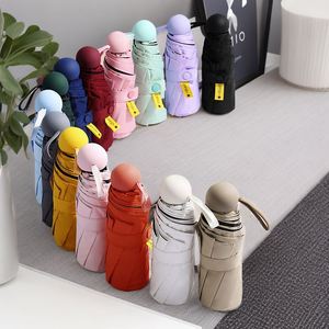 High Quality Custom Printed Mini Pocket Windproof Portable 3 Folding <b>Umbrella</b> for Adults - Product Image 1