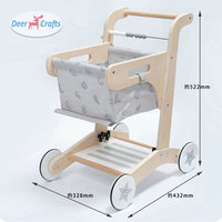 Chariot de Simulation multifonctionnel mobile en bois apprentissage jouets éducatifs bébé pousser marcheur poupée poussette DE16311