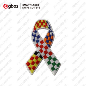 GBos Hot Bán hàn sắt cạnh đốt CCD máy ảnh máy cắt tự động dệt thêu nhãn cắt - Product Image 4