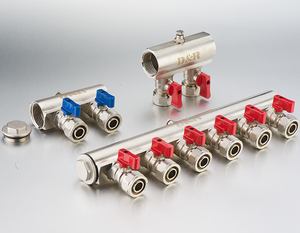 Sistemi di <span class=keywords><strong>riscaldamento</strong></span> <span class=keywords><strong>a</strong></span> <span class=keywords><strong>pavimento</strong></span> distribuzione acqua misuratore di portata in ottone collettore idraulico - Product Image 2