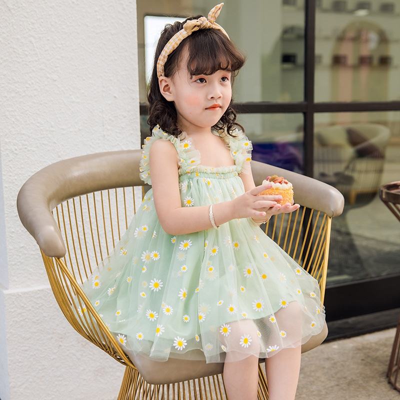 2020 Summer Fashion Baby Girls Sling DRESS Kids Princess Lace