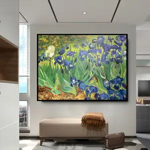 Wholesale painting wall art custom abstract canvas oil painting of flowers for hotel home decor