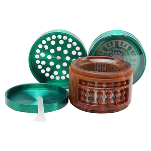 Nouveau design, moulin à herbes en forme de dés, <span class=keywords><strong>tabac</strong></span>, 62 mm, alliage de zinc, 4 pièces, moulin à herbes personnalisé avec logo Fashioa pour fumer - Product Image 3