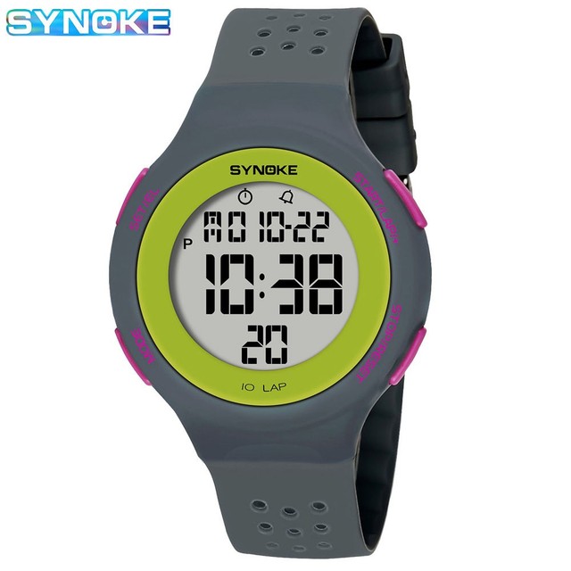 Ultra-thin LED Digital Watch Plastic Case Acrylic Lens PU Strap Swimming Waterproof Fashion Sports Watch Students Couples Gift