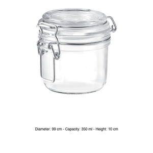 Fido Jar Airtight Terrine 35 cl H 10 cm Ø 9.9 cm 350 g con Tapa Bormioli Rocco - Product Image 3