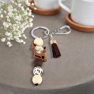 Porte-clés Vache des Highlands, Porte-clés en silicone mignon en forme d'animal, Cadeaux et souvenirs de fête Vache des Highlands pour femmes et hommes, Cadeaux pour voiture - Product Image 3