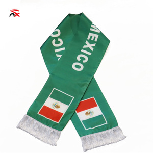 공장 맞춤형 국기 새틴 스카프 모로코 레바논 캐나다 시리아 축구 팬 장식용 스카프 - Product Image 5