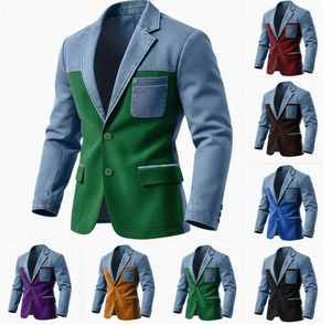 Nouvelle veste de costume décontractée pour <span class=keywords><strong>homme</strong></span> 2026, grande taille, tendance - Product Image 1