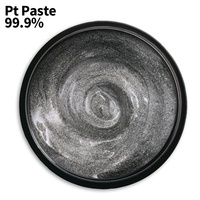 Pasta Conductora de Platino de Fábrica, Contenido de Pt 70-80%, Tinta/Pasta para Serigrafía de Electrodos, Viscosidad 60-80 Pa.S, 850-1200C