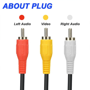 Kabel konverter TV M3U terlaris dengan <span class=keywords><strong>output</strong></span> daya <span class=keywords><strong>Audio</strong></span> 3 AV untuk proyektor pintar jaket PVC konektor <span class=keywords><strong>RCA</strong></span> - Product Image 6