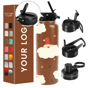 Botella de Agua Portátil Personalizada de Acero Inoxidable de Una Sola Capa Aislada de 128 Onzas y 502 ml con Tapa y Logotipo Personalizado - Product Image 5