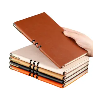 Yiwi Original PU leather hardcover binder spiral notebooks and