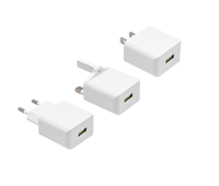 Adaptador de cargador de viaje de pared Mini enchufe de clavija de la UE Cable retráctil Compatible con OTP PD 3,0 QC3.0 para teléfono móvil