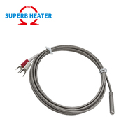 Termopar atornillado de acero inoxidable de 5*30mm, sensor de temperatura de alta precisión tipo K
