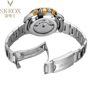 Reloj deportivo de marca de lujo de diseñador para hombre, banda de acero inoxidable de 43mm, regalo OEM, reloj mecánico automático Tourbillon de múltiples funciones - Product Image 5