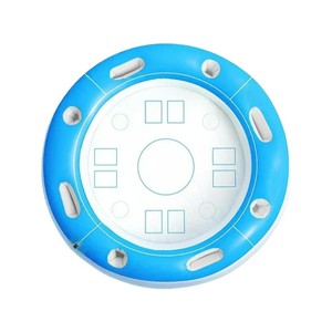 โต๊ะพูลเป่าลมแบบลอยน้ำใหม่ สำหรับเล่นโป๊กเกอร์/หมากรุก/ไพ่นกกระจอก ทำจากวัสดุ PVC รับน้ำหนักได้สูงสุด <100 กก. ใช้กับน้ำได้ เหมาะสำหรับกิจกรรมกลางแจ้ง - Product Image 3