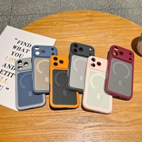 Coque magnétique en maille respirante de haute qualité pour iPhone 17 16 15 14 13 12 Pro Max