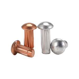 Rivets moletés en acier inoxydable 304 GB827, rivets solides pour plaques signalétiques et logos de marque M2 M2.5 M3 M4 M5 en aluminium, cuivre et acier inoxydable - Product Image 1