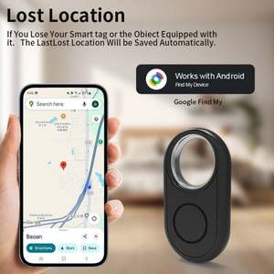 Porte-carte de permis de conduire anti-perte avec recharge sans fil en caoutchouc de silicone pour tracker UWB, compatible avec iOS Lighting - Product Image 3