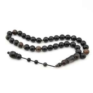 ลูกปัดเขาควาย Tasbih งานฝีมือธรรมชาติลูกปัดอธิษฐานทำมือสำหรับการทำสมาธิทางจิตวิญญาณแบบดั้งเดิม - Product Image 1