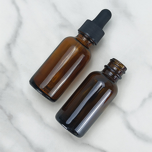 ขวดแก้วหยดหยดน้ำมันหอมระเหยแบบใสสีเหลืองอำพันสีฟ้า ขนาด 0.5 ออนซ์ 1 ออนซ์ 2 ออนซ์ 4 ออนซ์ 8 ออนซ์ แบบกลม ทรงบอสตัน ไม่มีลวดลาย - Product Image 3