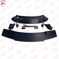 Kit de cuerpo de fibra de carbono seco estilo B 992 911 para Porsche 992 911 2019 + alerón de viento Aerokit labios