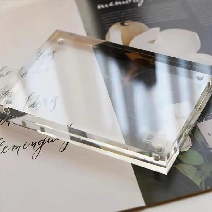 Modern Style Transparent Picture Frame Can Be Customized Acrylic Frame Display Products Transparent Acrylic Picture Frame