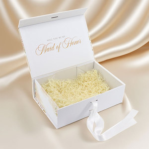 Hộp quà giấy màu xanh thiết kế mới, nắp đóng từ tính, hộp cứng, bao bì mỹ phẩm, hộp quà đựng thực phẩm, ép kim logo vàng - Product Image 6