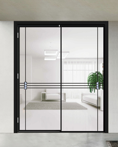 Cao cấp mộc mạc & phong cách hiện đại trượt Barn <span class=keywords><strong>Door</strong></span> phần cứng Kit không thấm nước hợp kim nhôm hoàn thành bề mặt cho phòng ngủ - Product Image 1