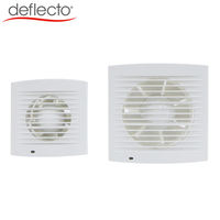 Ventilateur d'extraction CE pour toilettes et salle de bain, 4 et 6 pouces, en plastique ABS blanc, carré, extracteur d'air de cuisine 220V