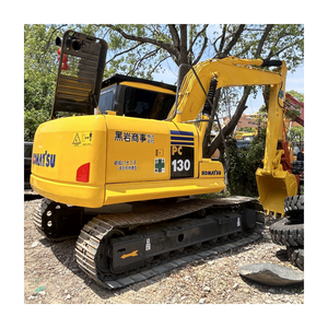 Excavadora Komatsu PC130 usada, de segunda mano e innovadora, para trabajos de construcción municipal, en oferta. - Product Image 3