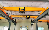 Pont roulant monopoutre de type européen, excellente performance anti-déformation, dispositif de levage pour l'entraînement de charges lourdes en atelier
