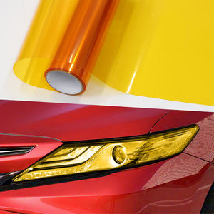 Película de <span class=keywords><strong>Vinilo</strong></span> Camaleón para Faros de Coche y Motocicleta, <span class=keywords><strong>Vinilo</strong></span> Adhesivo de PVC Naranja Amarillo, Película Protectora para Faros de Coche, Adhesivo que Cambia de Color - Product Image 1