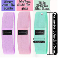 Bande Élastique Sculptante Honglan Version Professionnelle Puissante à 3 Niveaux de Résistance pour les Hanches et les Jambes, en Polyester et Coton, Effet Pêche