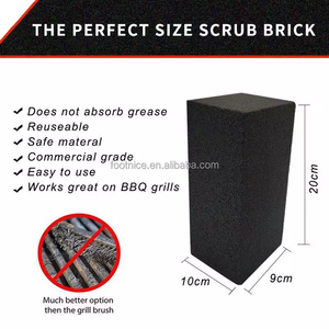 Grill Cleaning Brick Pumice Stone Cleaner for Charcoal Grills,<b>Flat</b> <b>Top</b> <b>Griddles</b>,Ovens, Remove Stubborn Grease & Burnt Food - Product Image 2