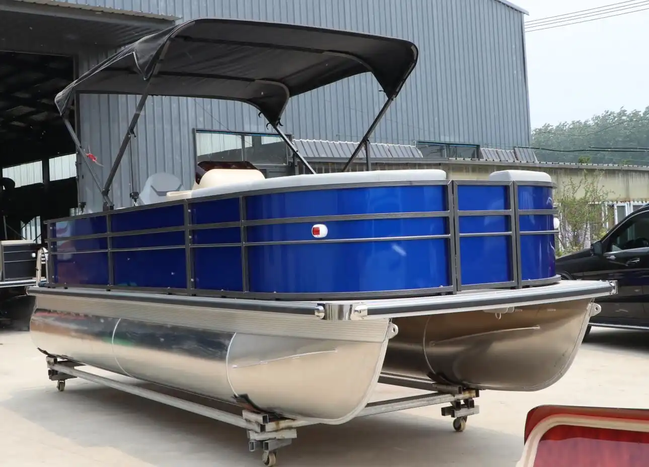 家族の娯楽のための新しいデザイン23FT7m高級ポンツーンヨットボート23FT
