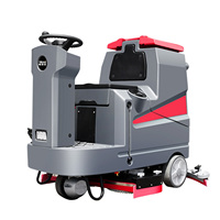 Nettoyeur de sols autoporté Tebaix TX80 pour usine, atelier, entrepôt, propriété, parking, centre commercial, balayeuse thermique