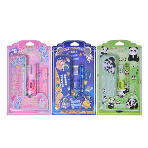 Estuche de Lápices de Dibujos Animados para la Vuelta al Cole, Juego de Papelería de 6 Piezas para Niños y Niñas de Primaria, Regalo Hecho en China - Product Image 5