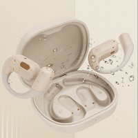 Headphone Olahraga Nirkabel Open Ear dengan Pengait Telinga Berputar, ENC, Tahan Air IPX4, Baterai 30 Jam, Layar Digital untuk Sentuhan 5.3