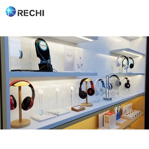Rechi điện thoại cửa hàng thiết kế hiển thị truy cập <span class=keywords><strong>Acrylic</strong></span> sản phẩm âm thanh bán lẻ POS hiển thị đứng cho tai nghe <span class=keywords><strong>Acrylic</strong></span> hiển thị tai nghe - Product Image 2