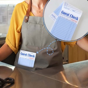Bloc de cheques para invitados de doble cara, fáciles de rasgar, para negocios de restaurantes - Product Image 2