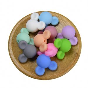 Baby <b>Silicone</b> Resin Loose <b>Beads</b> Mickey Minnie Logo DIY Handmade <b>Silicone</b> Accessories Manufacturer Wholesale Pendant - Product Image 4