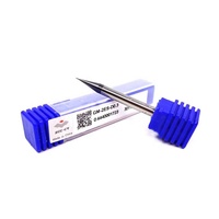 Fraise en carbure de tungstène cémenté authentique zcc.ct avec 2 bords HRC45 gm-2es-d0.3 usinage de précision
