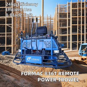 ขายตรงจากโรงงาน เครื่องขัดคอนกรีตแบบนั่งขับ รุ่น Formac 836T พร้อมรีโมทคอนโทรล เกียร์บ็อกซ์ 8 ใบมีด - Product Image 2