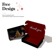 Boîtes d'expédition personnalisées de haute qualité pour cadeaux de Noël avec logo OEM