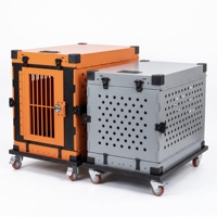 Cage pour chien empilable, pliable, respirante et robuste, pour économiser de l'espace, vente en gros pour animaleries et entrepôts