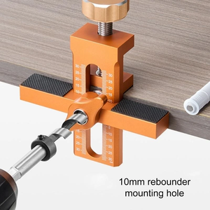 Outil de positionnement auxiliaire de précision de qualité industrielle pour quincaillerie d'armoires, OEM pour le travail du bois DIY, gabarit de montage de porte d'armoire fixe, outils à main - Product Image 2