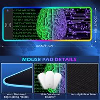 Tapis de souris à chargement sans fil Accessoires de jeu Xxl Tapis de souris de jeu Tapis de bureau Tapis Xxl Tapis d'ordinateur sur la table
