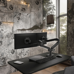 <span class=keywords><strong>ERGOTRON</strong></span> <span class=keywords><strong>LX</strong></span> Pro ขาตั้งจอคู่แบบใหม่ สีดำ โลหะ รองรับการปรับเอียง 85 องศา รองรับจอขนาด 27 นิ้ว รับประกัน 10 ปี - Product Image 3