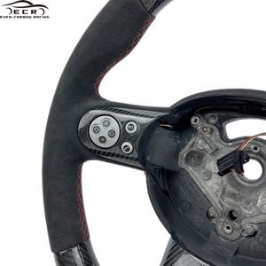 Ever-Carbon Racing ECR <span class=keywords><strong>volant</strong></span> en cuir suédé et Fiber de carbone pour <span class=keywords><strong>Mini</strong></span> Cooper <span class=keywords><strong>R53</strong></span> - Product Image 6